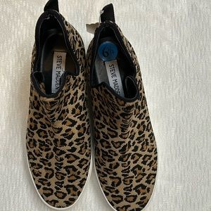 Animal Print Steve Madden sneakers boots.
